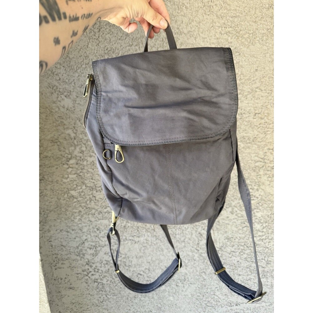 Travelon Classic Anti-Theft Small Backpack RFID Gray Travel School Work